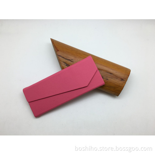 Fashion magnetic foldable sunglass case with logo